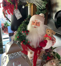 toy santa with a bear